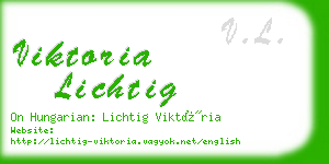 viktoria lichtig business card